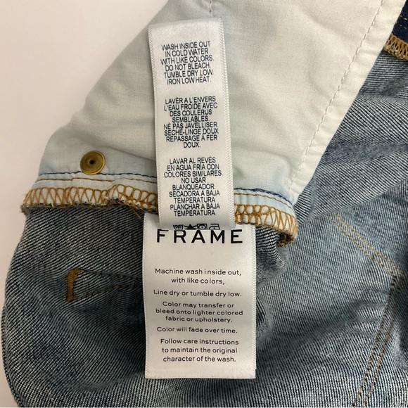 Frame Le Garcon Womens Size 26 Slouchy Dark Wash Mid Rise Boyfriend Jeans - Picture 11 of 11